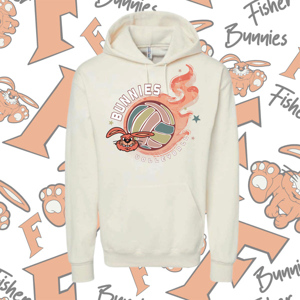 Flames Volleyball Hoodie (2 Color Options)