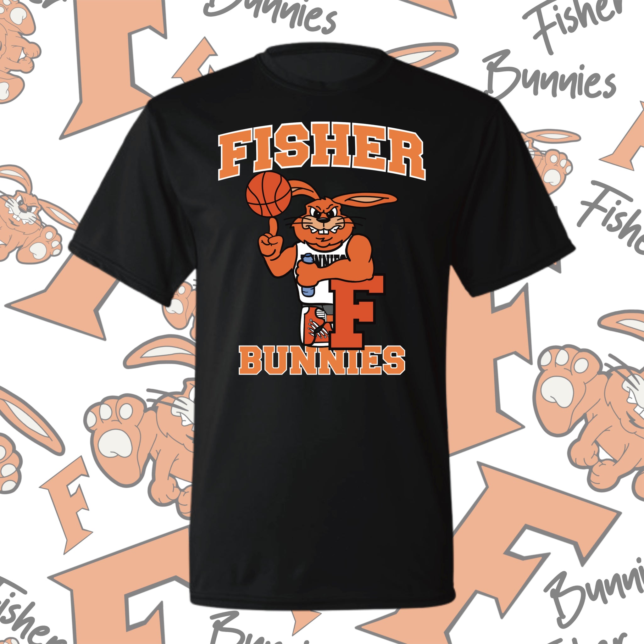 Basketball Design 3 Moisture Wicking Tee