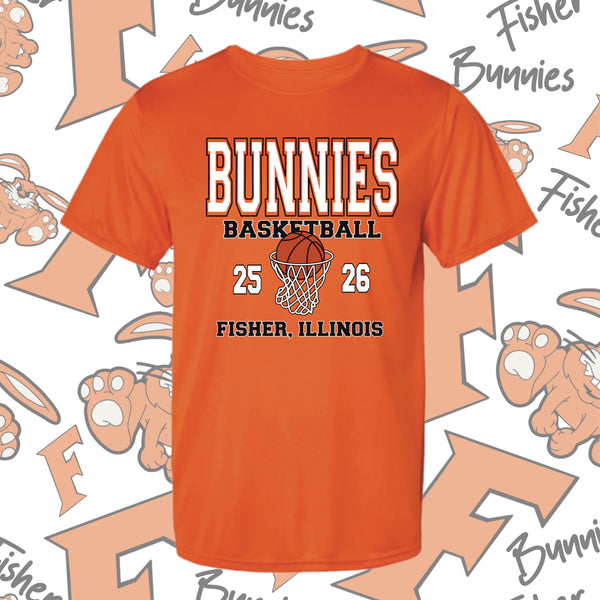 Basketball Design 1 Moisture Wicking Tee