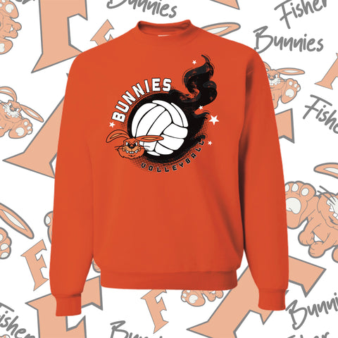 Flames Volleyball Crewneck (2 Color Options)