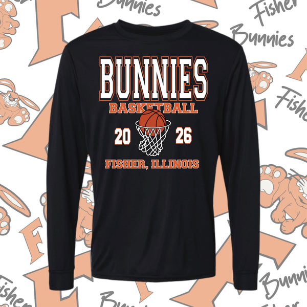 Basketball Design 1 Moisture Wicking Long Sleeve