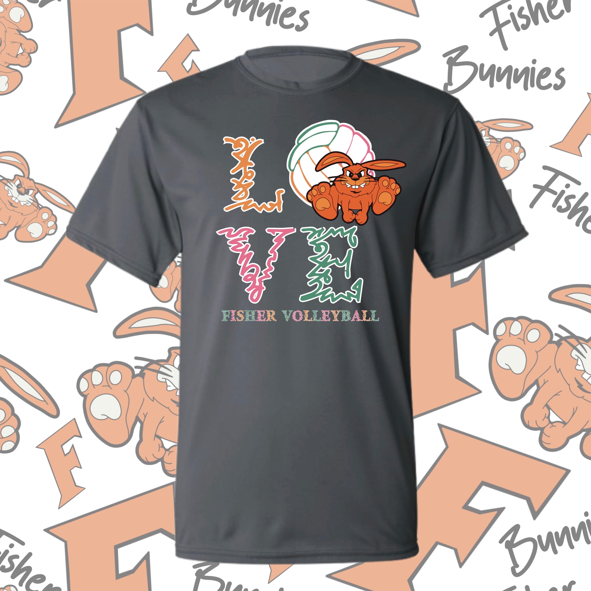 Love Volleyball (2 Options) Moisture-Wicking Tee