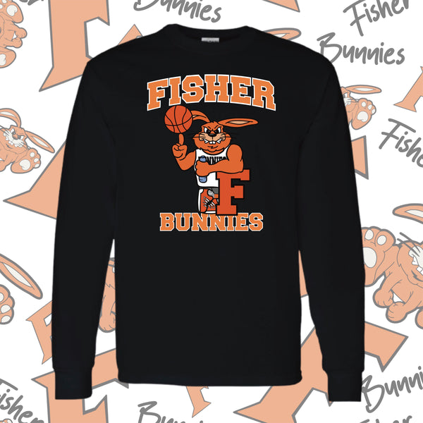 Basketball Design 3 Cotton Long Sleeve