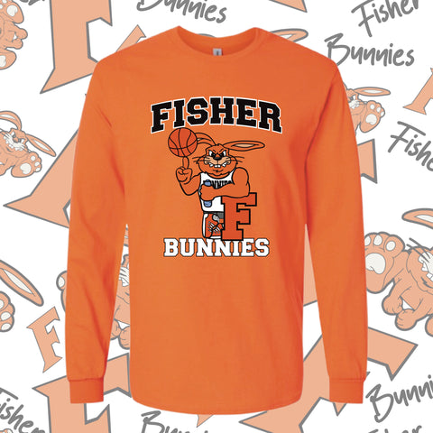 Basketball Design 3 Cotton Long Sleeve