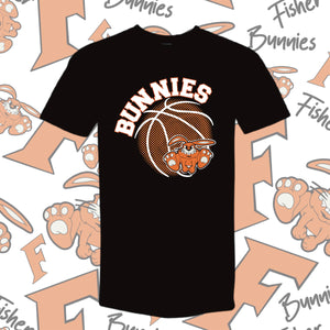 Cotton Fisher Basketball Ball Design Tee