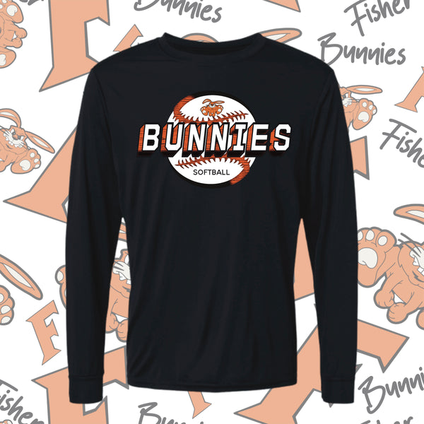 Fisher Bunnies Moisture-Wicking Long Sleeve Tee