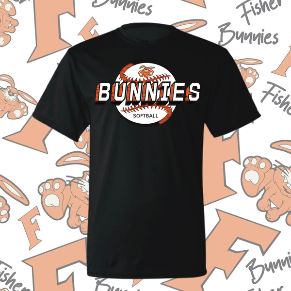 Fisher Bunnies Moisture-Wicking Short Sleeve Tee