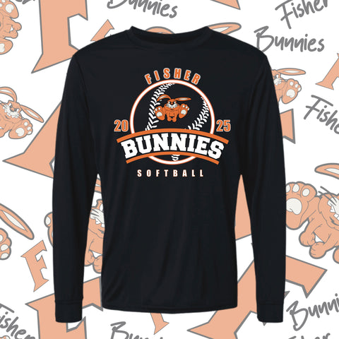Fisher Softball Moisture-Wicking Long Sleeve Tee