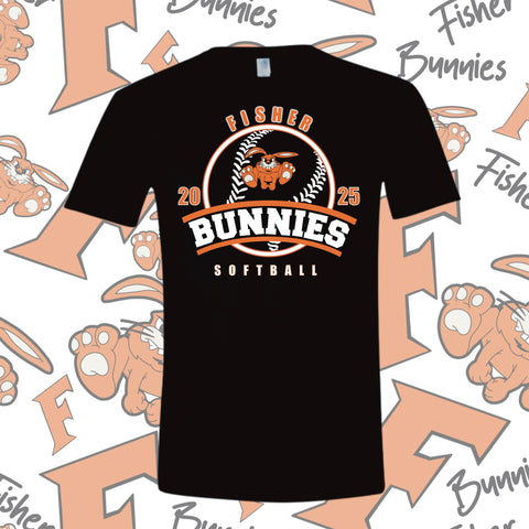 Cotton Fisher Softball Tee