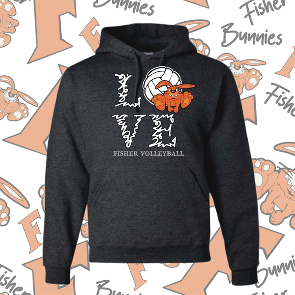 Love Volleyball Hoodie (2 Color Options)