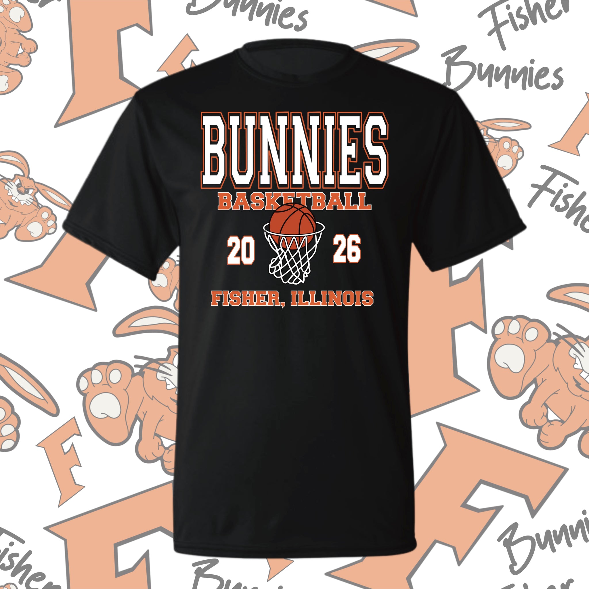 Basketball Design 1 Moisture Wicking Tee