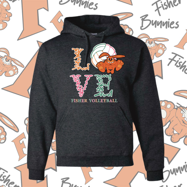 Love Volleyball Hoodie (2 Color Options)