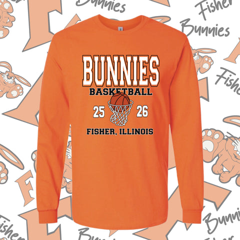 Basketball Design 1 Cotton Long Sleeve