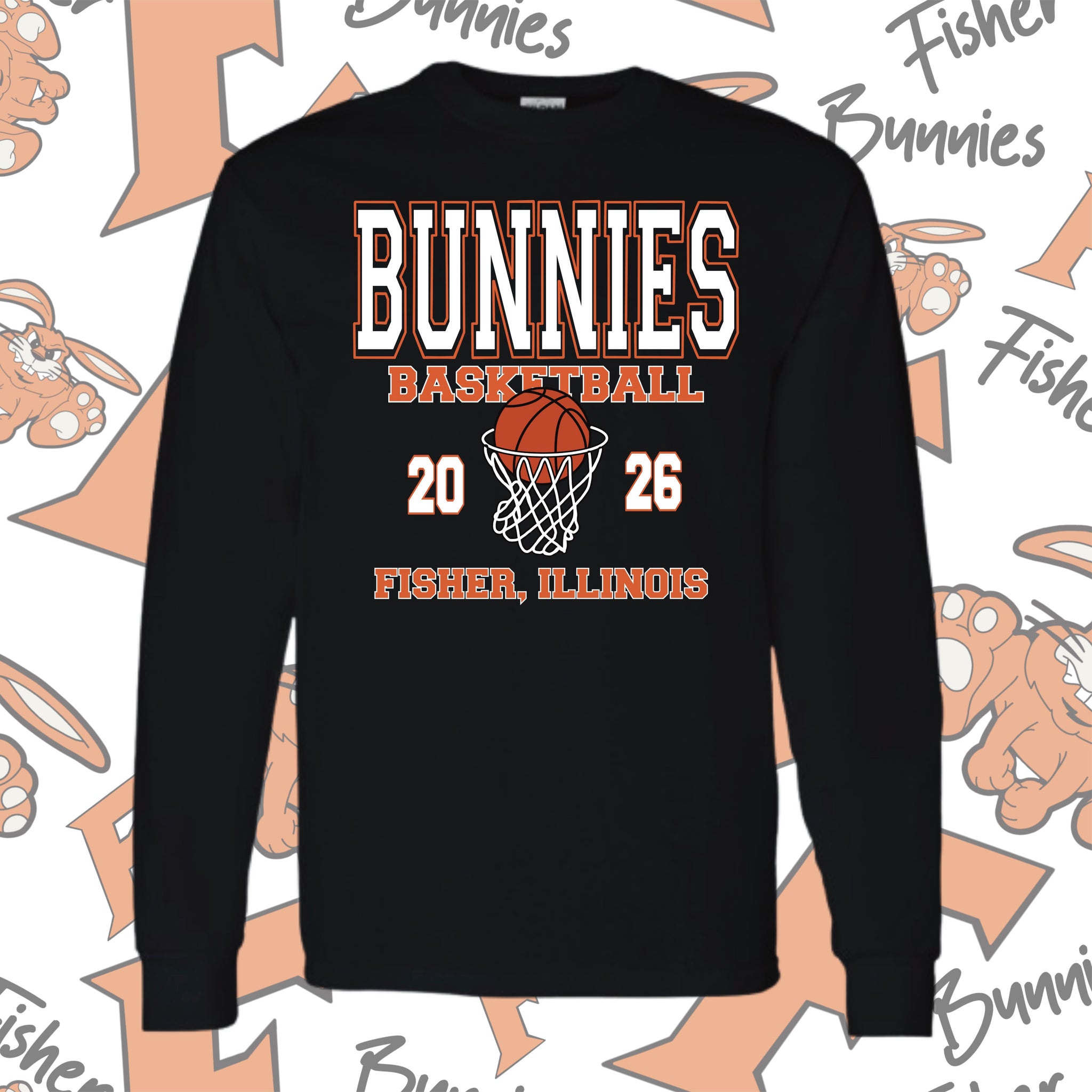 Basketball Design 1 Cotton Long Sleeve
