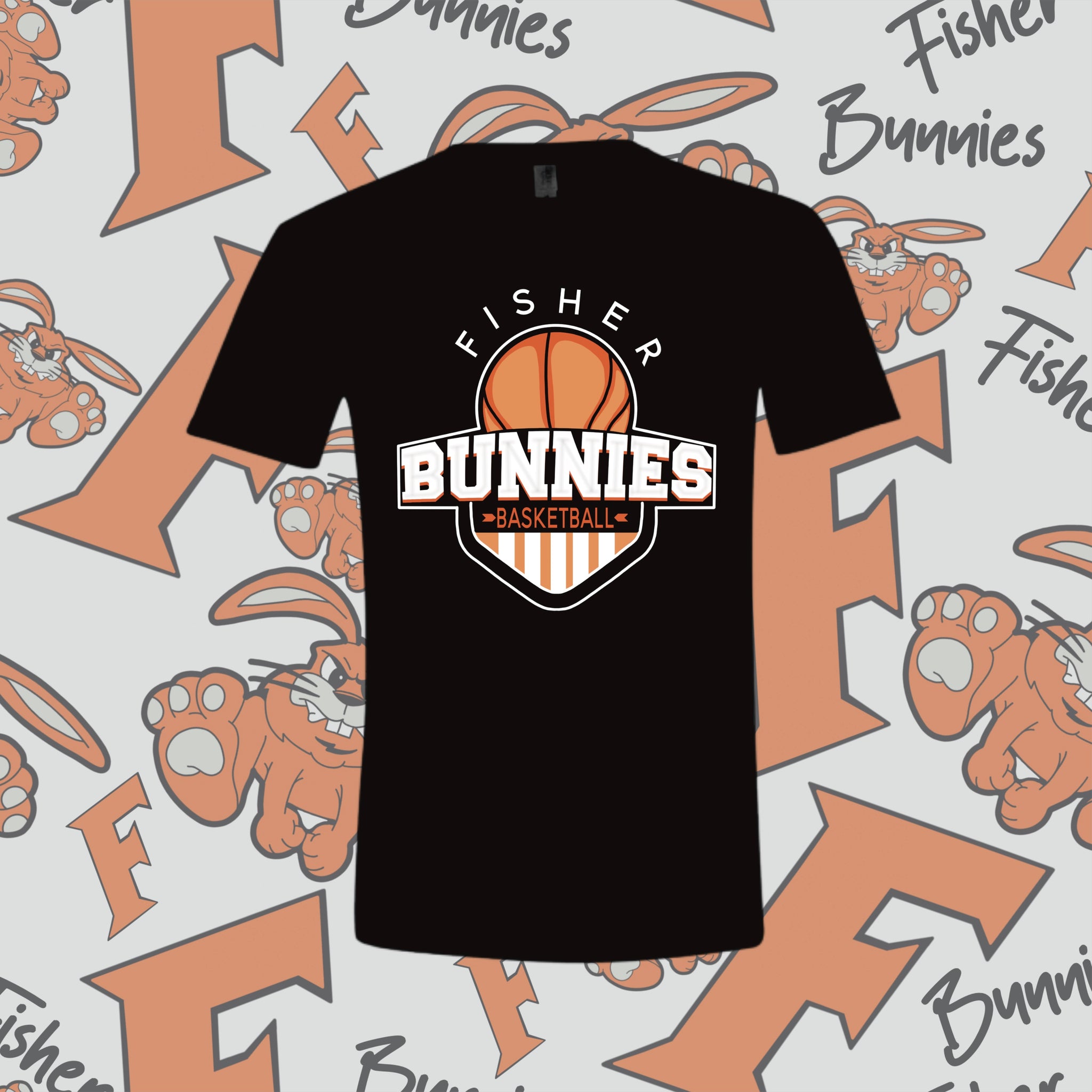 Cotton Basketball Tee Black Only