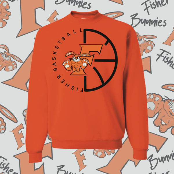 Bunnies Basketball Crewneck Sweatshirt (4 Color Options)