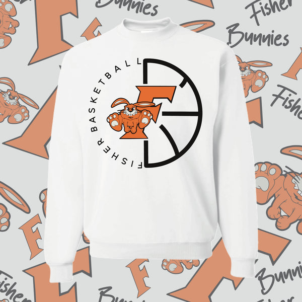 Bunnies Basketball Crewneck Sweatshirt (4 Color Options)