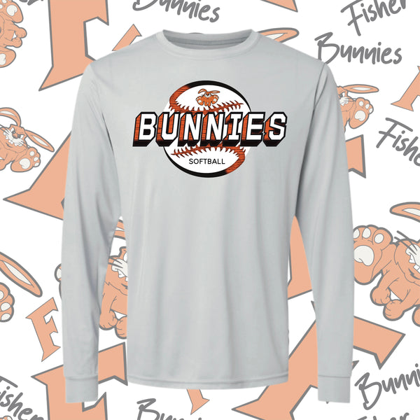 Fisher Bunnies Moisture-Wicking Long Sleeve Tee