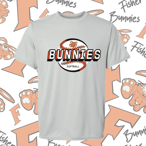 Fisher Bunnies Moisture-Wicking Short Sleeve Tee