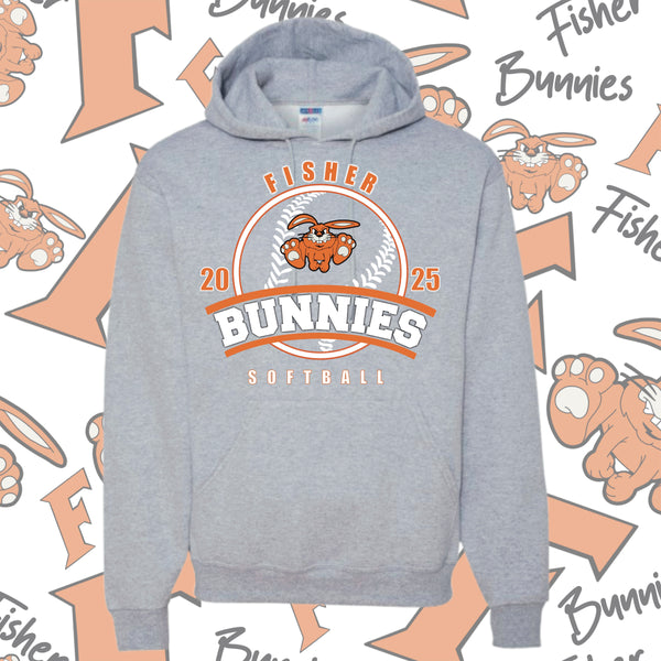 Fisher Bunnies Softball Hoodie