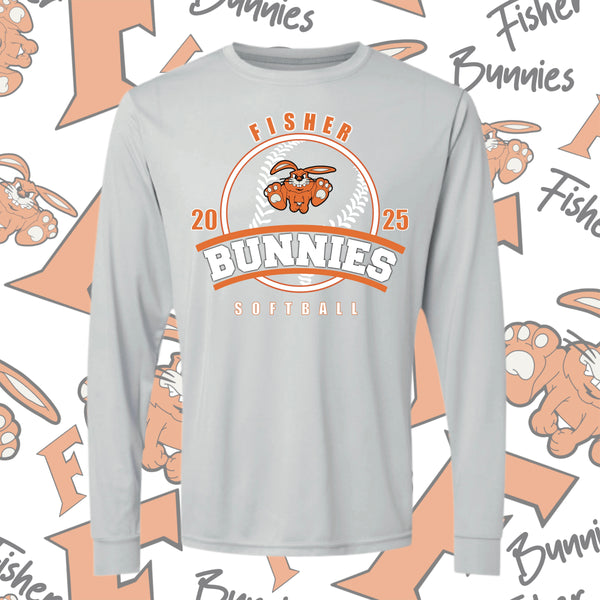 Fisher Softball Moisture-Wicking Long Sleeve Tee