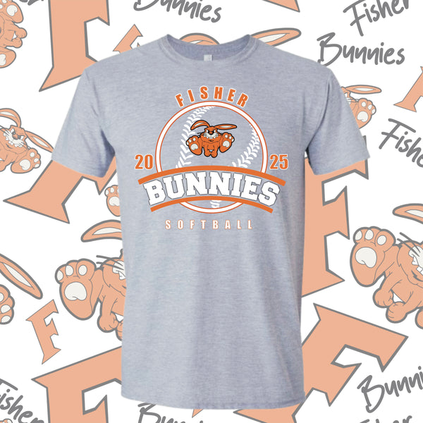 Cotton Fisher Softball Tee