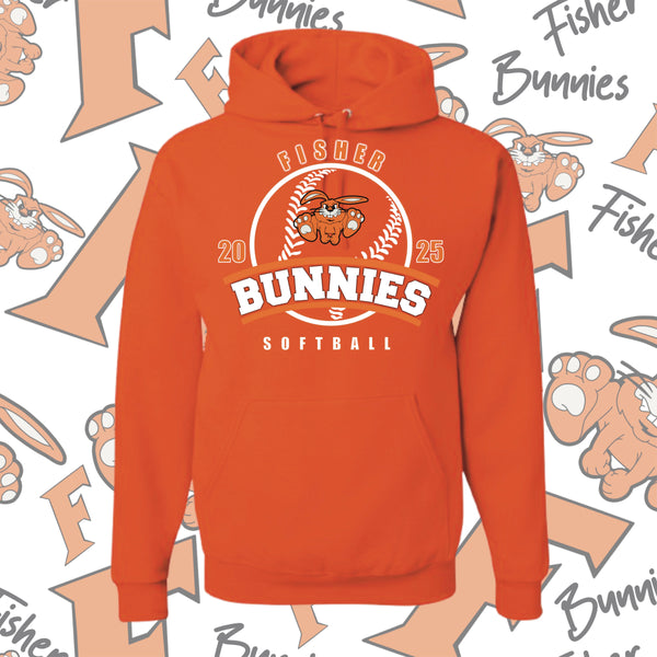 Fisher Bunnies Softball Hoodie