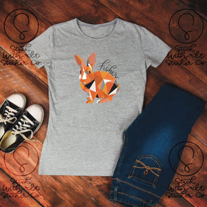 Geometric Fisher Bunnies Short Sleeve Shirt