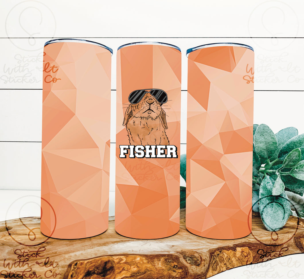 Hipster Fisher Bunnie Tumbler