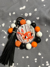 Load image into Gallery viewer, Fisher Orange, Black, and White Wristlet
