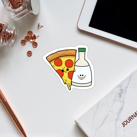 Pizza and Ranch Vinyl Sticker