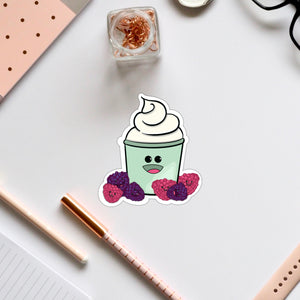 Yogurt and Berries Vinyl Sticker