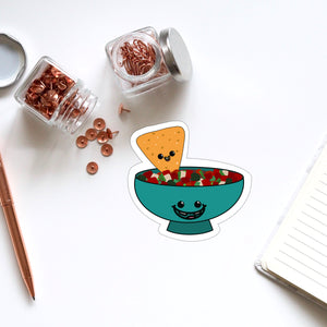 Chip and Salsa Vinyl Sticker