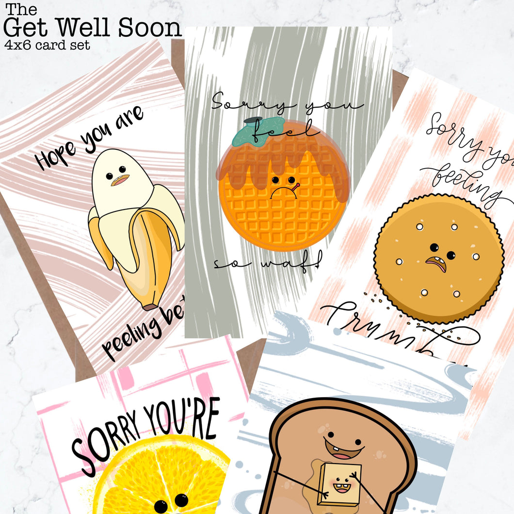 The Get Well Soon Greeting Card Bundle - Set of 5